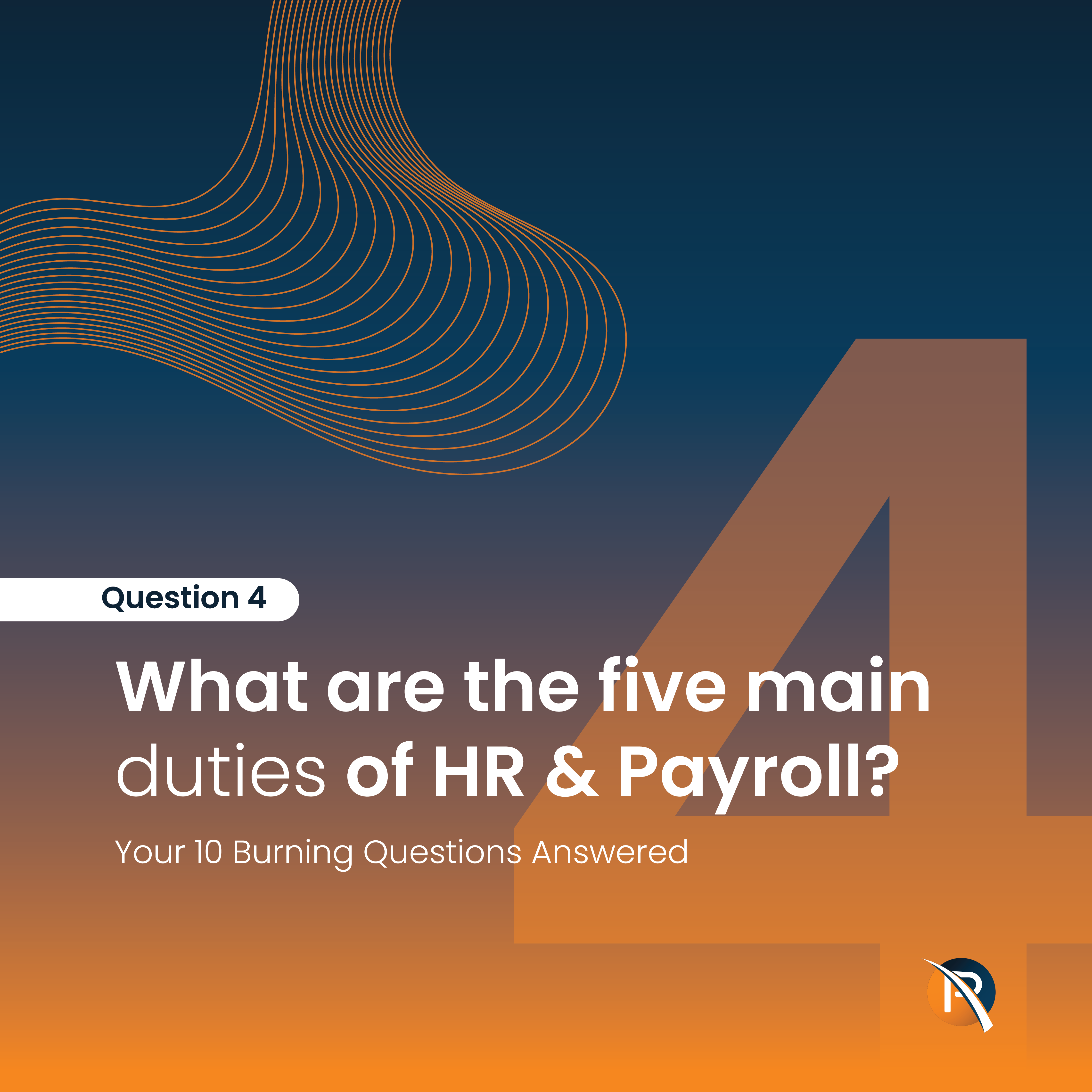 Main duties of HR and payroll
